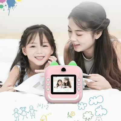 Cute Bunny Shape Instant Print Camera 📷 For Kids!