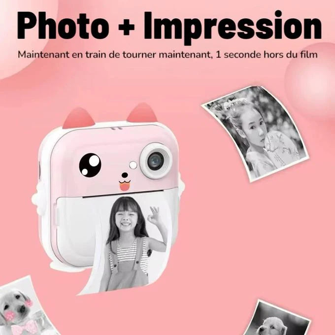 Cute Bunny Shape Instant Print Camera 📷 For Kids!